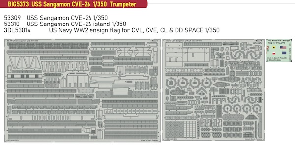 Detailset USS Sangamon CVE26 (Trumpeter)  BIG5373