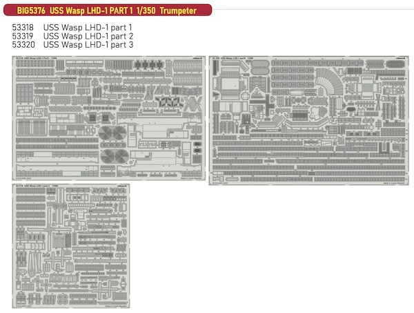Detailset USS Wasp LHD-1 Part 1 (Trumpeter) BIG5376