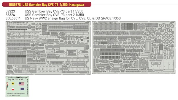 Detailset USS Gambier Bay CVE73 (Trumpeter) BIG5378