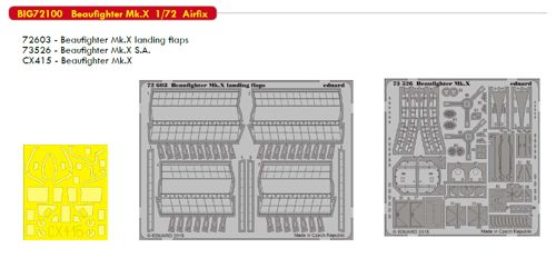 Detailset Beaufighter MKX (Airfix)  BIG72100