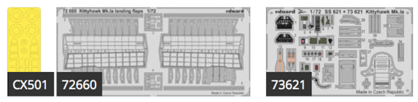 Detailset Curtiss P40E Kittyhawk MK1a (Special Hobby) BIG72134