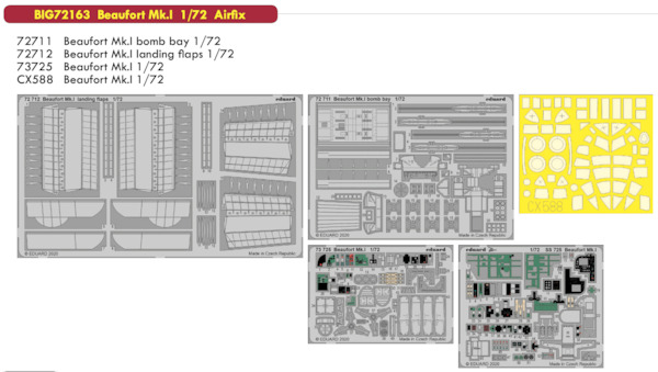Detailset Bristol Beaufort MKI (Airfix) BIG72163