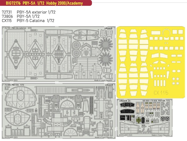 Detailset PBY5A Catalina (Academy) BIG72176