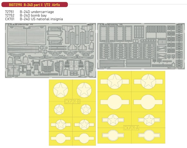 Detailset Consolidated B24D Liberator Part  2 (Airfix)  BIG72190