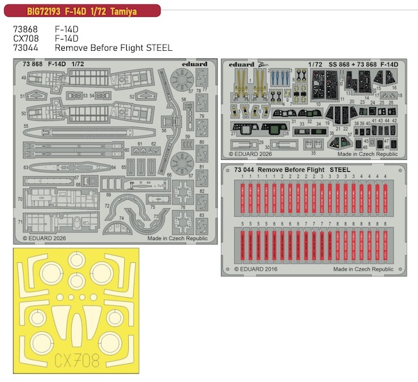 Detailset F14D Tomcat (Tamiya) BIG72193