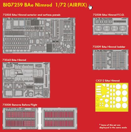 Detailset BAe Nimrod (Airfix) BIG7259