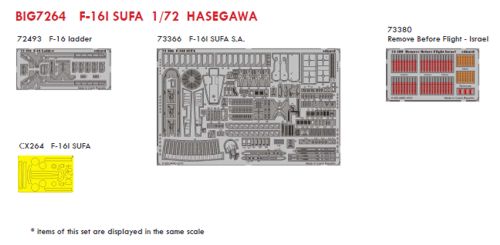 Detailset F16I SUFA (Hasegawa) BIG7264
