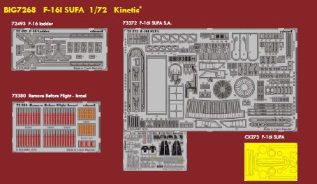 Detailset F16I SUFA (Kitech) BIG7268