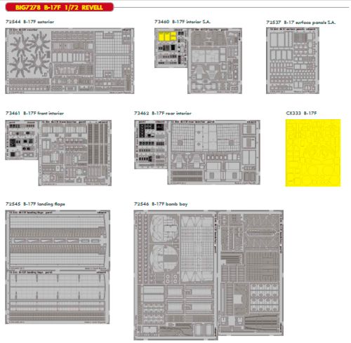 Detailset Boeing B17F Flying Fortress (Revell) BIG7278