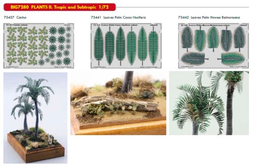 Detailset plants for Diorama''s part II Tropic and subtropic BIG7280
