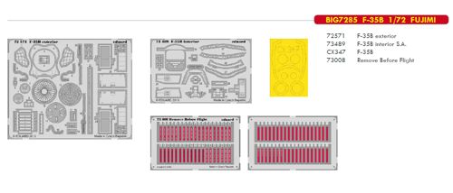 Detailset Set F35B Lightning II (Fujimi)  BIG7285