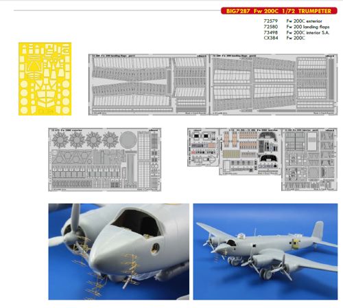 Detailset Set Focke Wulf FW200C (Trumpeter) BIG7287