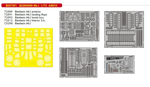 Detailset Bristol Blenheim MKI (Airfix)  BIG7291
