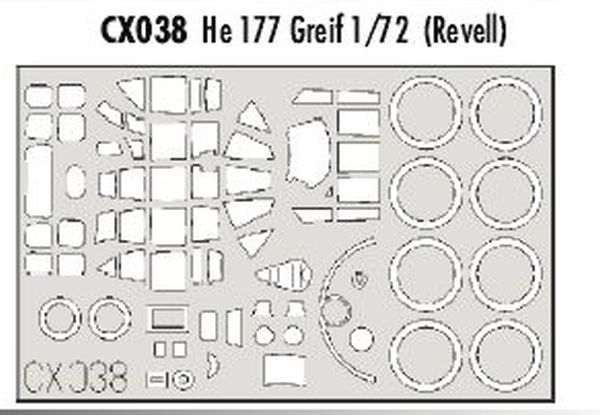 Mask Heinkel He177 Greif (Revell)  CX038