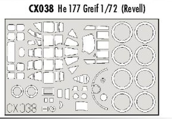 Mask Heinkel He177 Greif (Revell) CX038