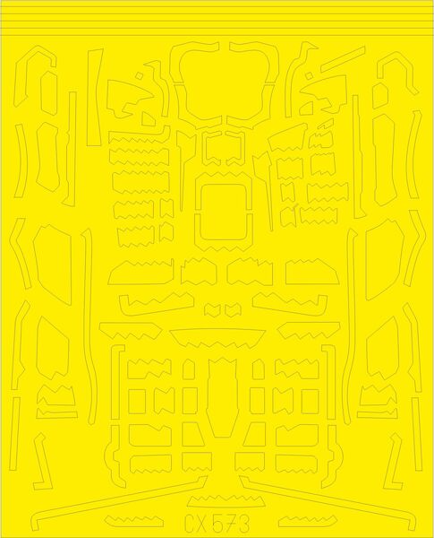 Mask F35B Lightning II Surface Panels (Academy) CX573