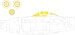 Mask Lockheed P38J Lightning Canopy and wheels (Dragon/ Hobby 2000) CX612