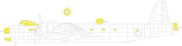 Mask Short Stirling MKIII  Canopy and wheels (Italeri)  cx629