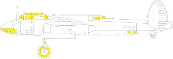 Mask Tupolev Tu2 Canopy and wheels (ICM) cx630