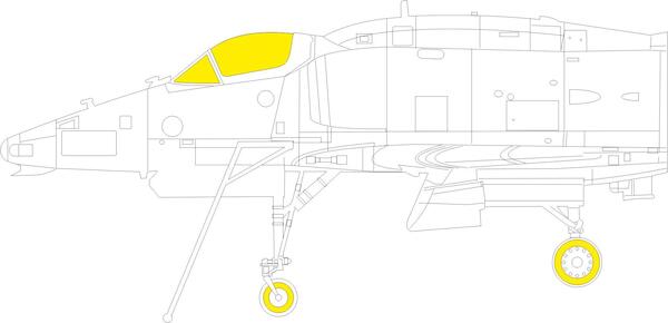 Mask Douglas A4M Skyhawk Canopy and wheels (Hobby Boss) cx632