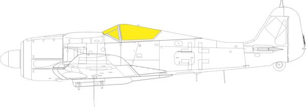 Mask Focke Wulf FW190A-8/R-2 Canopy (Eduard) cx642