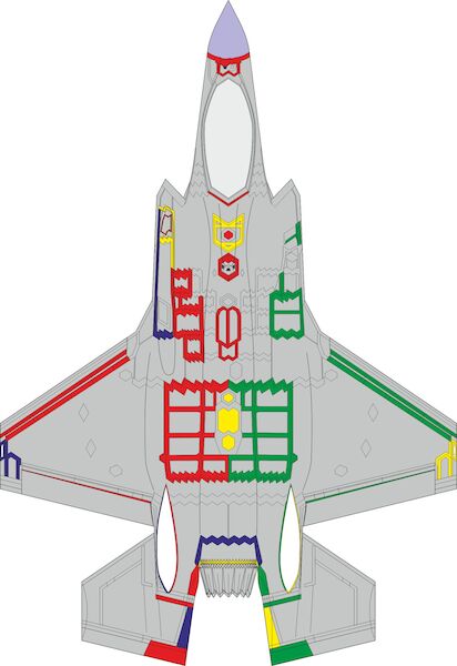 Mask F-35A Lightning II RAM Panels - early- (Tamiya kit)  CX654