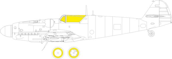 Mask S-199 Erla canopy weekend (Eduard kit)  CX656