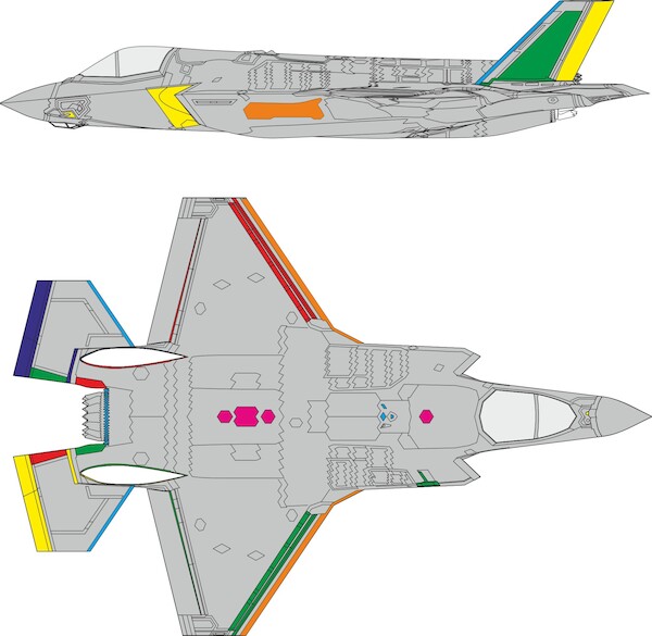 Mask F-35B Lightning II RAM coated Panels (Tamiya kit)  CX672