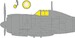 Mask Reggiane Re2002 Ariete Canopy and wheels (Italeri) CX680