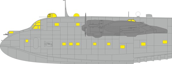 Mask Blohn & Voss Canopy and windows (Revell) CX684