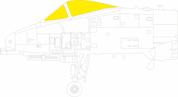 A10C Thunderbolt canopy Masking set (Great Wall Hobby) CX695