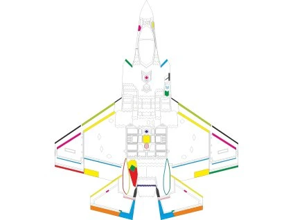 F35C Lightning RAM coating Masking set (Tamiya)  CX698