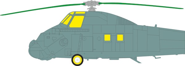 Mask Westland Wessex HC2 Canopy, windows and wheels (Airfix) CX704