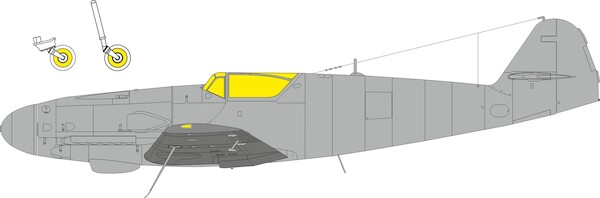 Mask Messerschmitt BF109K (Eduard) CX705