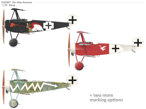 Die Alte Kanonen - Fokker DR1 (Meng)  D32007