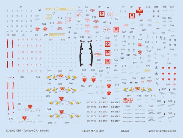 Tornado GR4 Stencils (Revell)  D32009