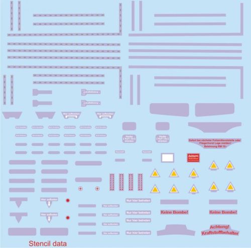 Focke Wulf Fw190A Stencils  D48-012