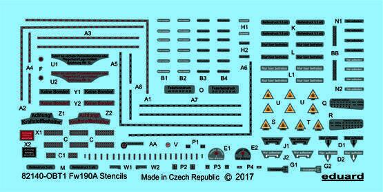 FW190A Stencils  D48029