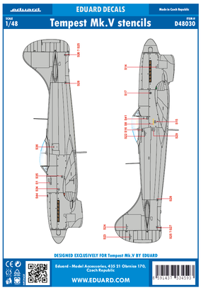 Tempest MKV  Stencils (Eduard)  D48030