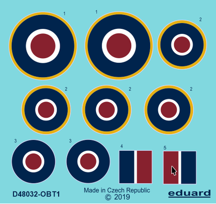 Tempest MKV  Roundels - late (Eduard)  D48032