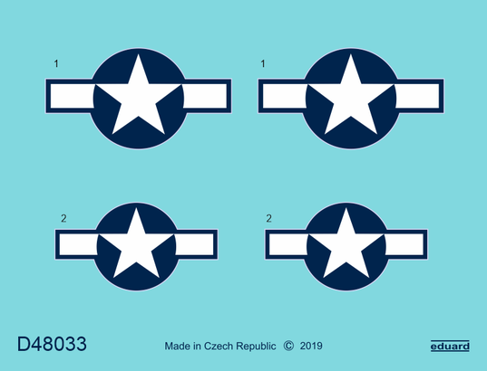 P51D Mustang national Insignia (Eduard) D48033