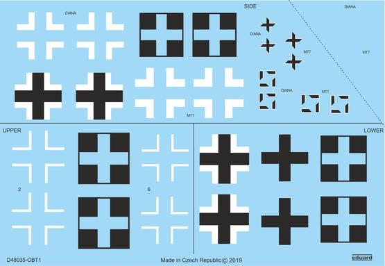 Messerschmitt Bf109G-10MTT/WNF National Insignia (Eduard)  D48035