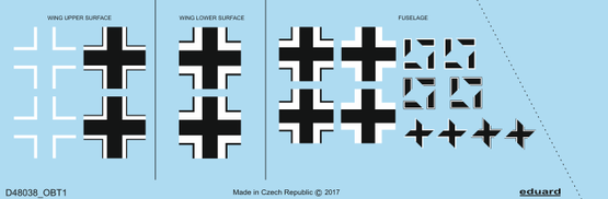 Focke Wulf FW190A-4 National Insignia (Eduard)  D48038