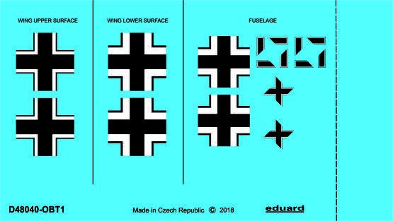 Focke Wulf FW190A-2 National Insignia (Eduard)  D48040