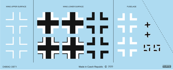 Messerschmitt BF109G-10 Erla National Insignia (Eduard)  D48042