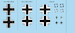 Messerschmitt BF109F-2 National Insignia (Eduard) D48043