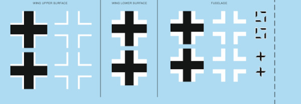 Messerschmitt BF109G-2 National Insignia (Eduard) D48044