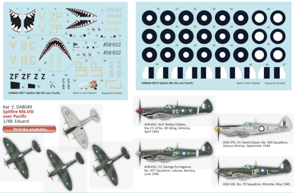 Spitfire MKVIII over Pacific (Eduard) D48049