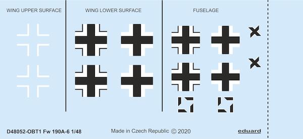 Focke Wulf FW190A-6 National Insignia (Eduard)  D48052