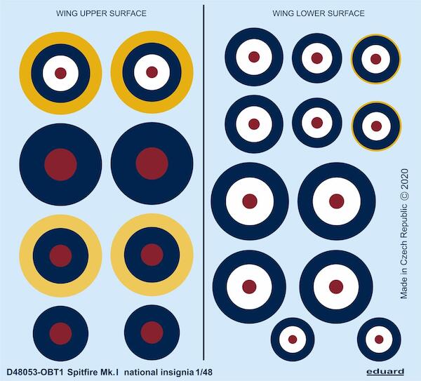 Supermarine Spitfire National Insignia (Eduard)  D48053